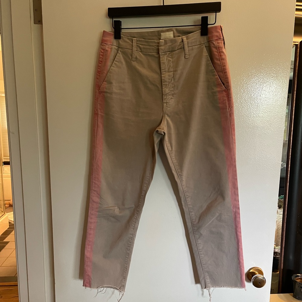 Mother brand frayed hem, cropped pant